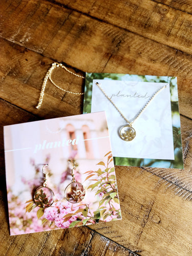 Planted  - Necklace or Earrings - Daily Grace