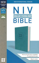 Load image into Gallery viewer, NIV Value Thinline Bible - Turquoise or Pink Leathersoft