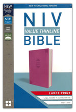 Load image into Gallery viewer, NIV Value Thinline Bible - Turquoise or Pink Leathersoft