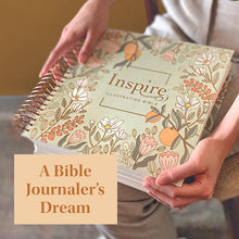 Load image into Gallery viewer, NLT DaySpring Inspire Illustrating Bible, Filament Enabled (Spiral Bound, Mint Floral Garden)