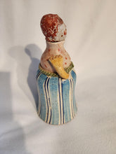 Load image into Gallery viewer, ITALICA ARS Hand Painted Ceramic Bottle Lady Olive Oil Decantor Made in Italy 7"