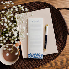 Load image into Gallery viewer, Prayer List Notepad - French Blue Floral