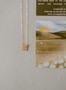 "Rescued" Gold Necklace - (Dear Heart)