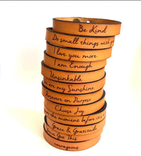 Load image into Gallery viewer, Bracelets - Encouraging Thin Leather