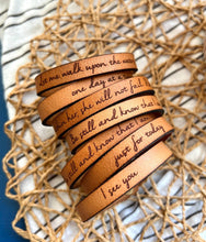 Load image into Gallery viewer, Bracelets - Encouraging Thin Leather