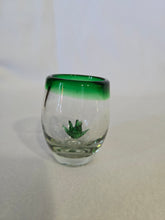 Load image into Gallery viewer, Blown Glass/cup/shot glass with agave succulent