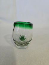 Load image into Gallery viewer, Blown Glass/cup/shot glass with agave succulent