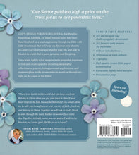 Load image into Gallery viewer, NLT THRIVE Creative Journaling Devotional Bible (Hardcover, Blue Flowers)