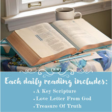 Load image into Gallery viewer, NLT THRIVE Creative Journaling Devotional Bible (Hardcover, Blue Flowers)