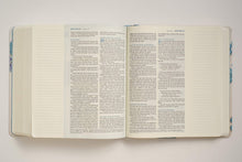 Load image into Gallery viewer, NLT THRIVE Creative Journaling Devotional Bible (Hardcover, Blue Flowers)