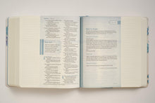 Load image into Gallery viewer, NLT THRIVE Creative Journaling Devotional Bible (Hardcover, Blue Flowers)