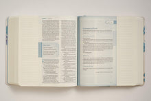 Load image into Gallery viewer, NLT THRIVE Creative Journaling Devotional Bible (Hardcover, Blue Flowers)
