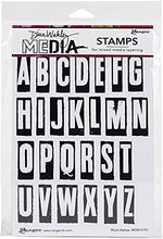 Load image into Gallery viewer, Block Alphas Stamps -(Dina Wakley Media)