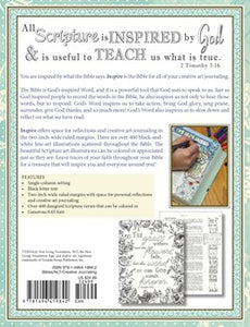 NLT Inspire Bible: The Bible for Coloring & Creative Journaling (Silky Leatherlike)