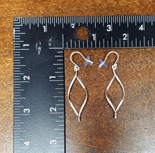 Load image into Gallery viewer, Earrings - Sterling Silver Hollow Leaf Hook Earrings