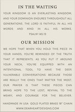 Load image into Gallery viewer, Necklace - In the Waiting (Dear Heart)