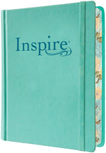 Load image into Gallery viewer, NLT Inspire Bible for Creative Journaling (Teal Hardcover LeatherLike)