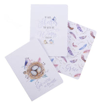Load image into Gallery viewer, Journal - Set of 3 Notebooks - He will Shelter you