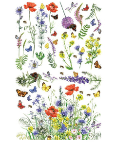 Transfer Art - Wildflowers & Butterflies (Dixie Belle)