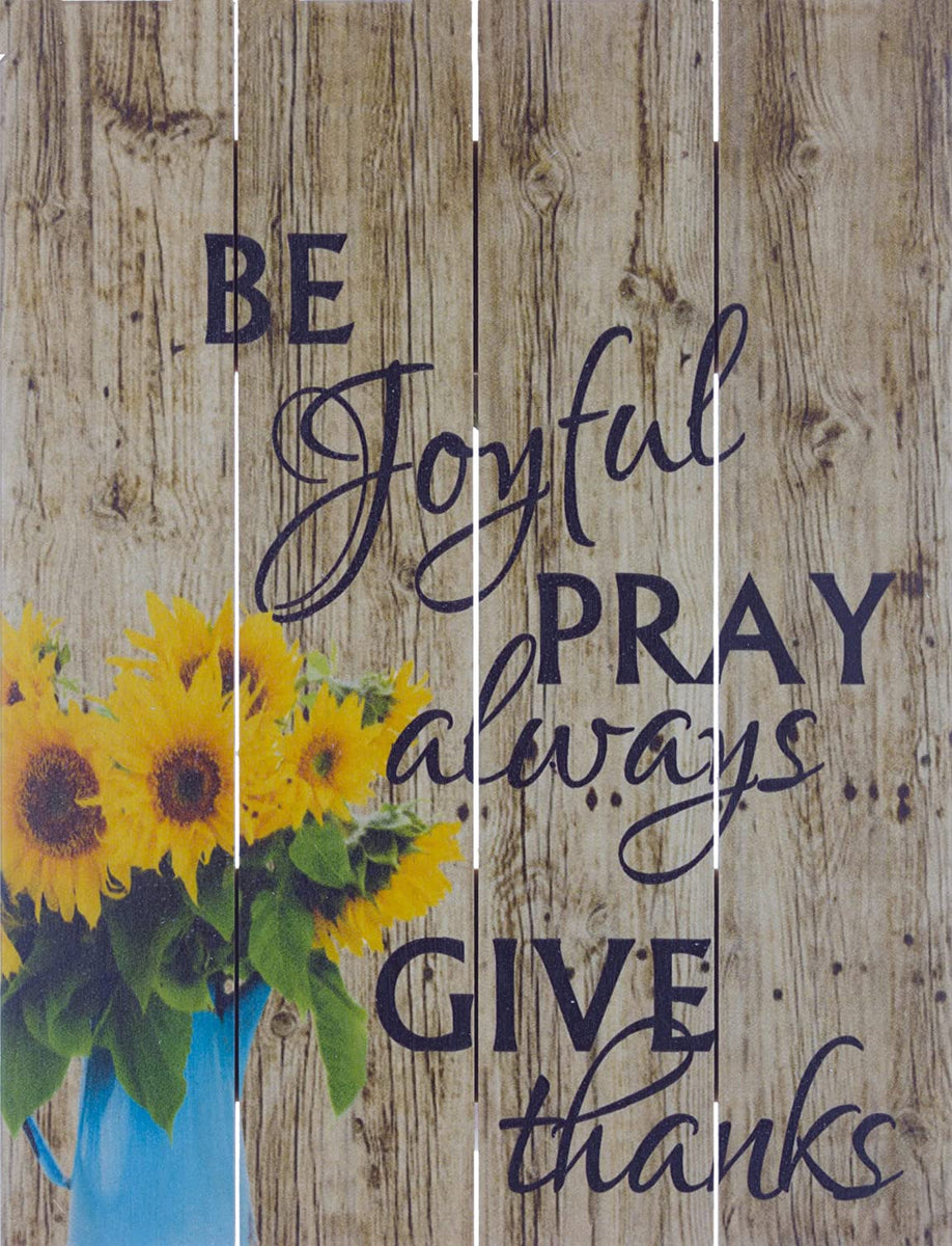 Rustic Pallet Art - Be Joyful (Lancaster, PA) – Faith Reflections