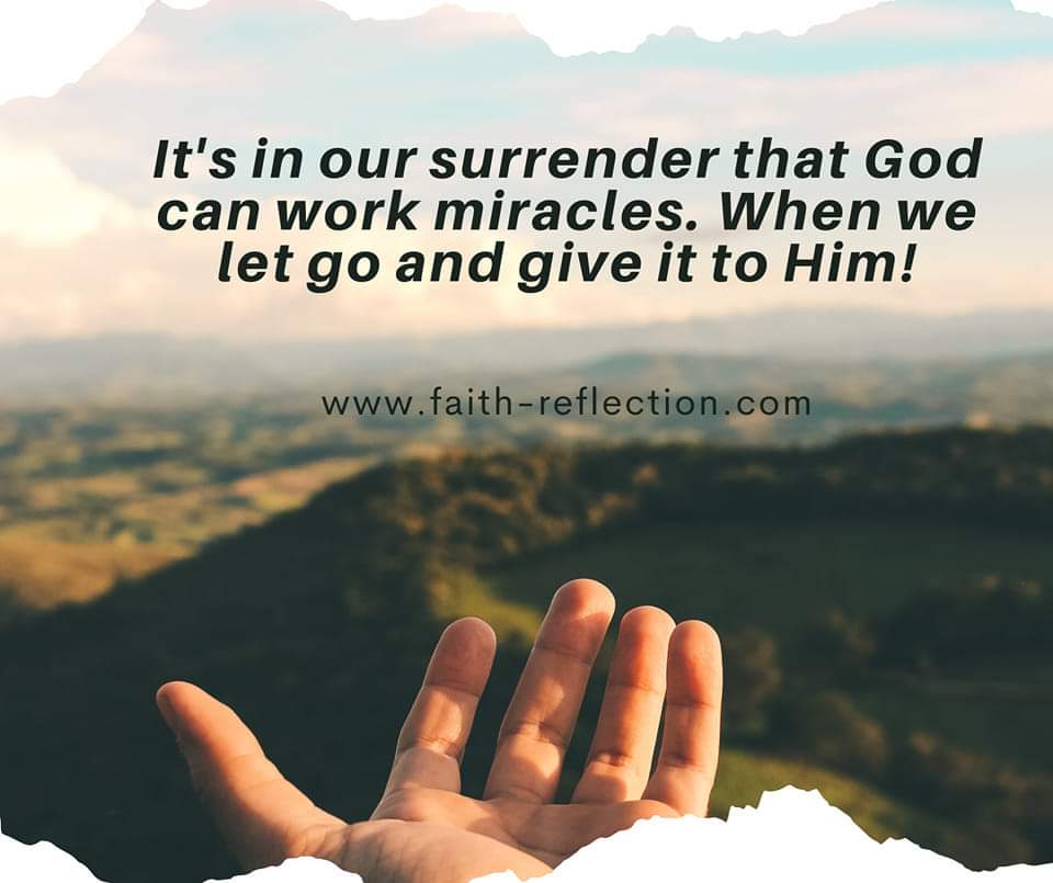 It's in our Surrender – Faith Reflections