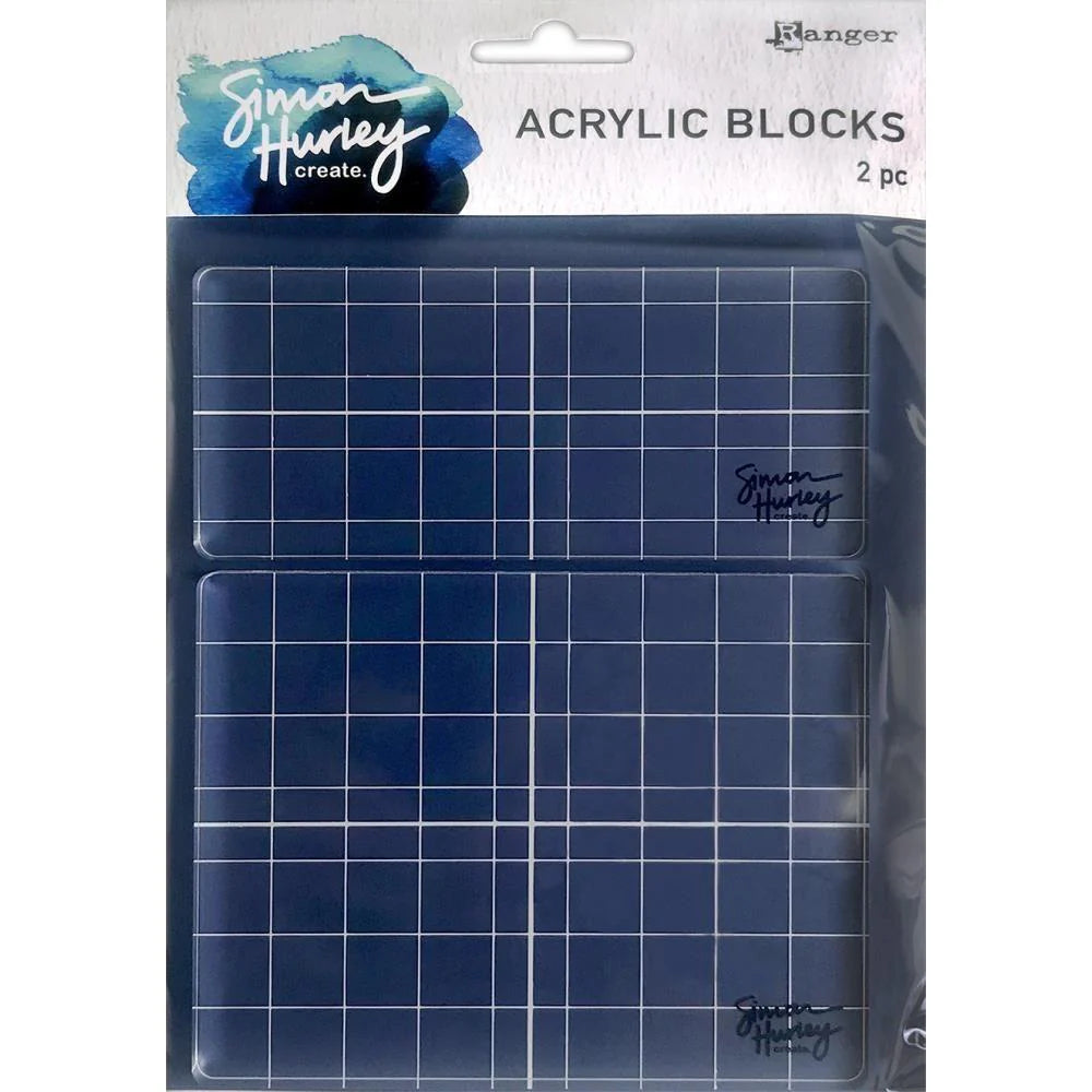 Ranger Simon Hurley Acrylic Stamping Blocks (Set of 2)