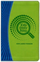 Load image into Gallery viewer, KJV Kids Study Bible Soft leather-look, purple/green