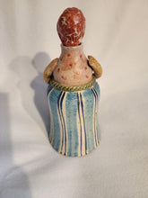 Load image into Gallery viewer, ITALICA ARS Hand Painted Ceramic Bottle Lady Olive Oil Decantor Made in Italy 7&quot;