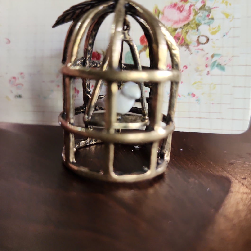 Vintage Trinkets - Bird in Cage - Prima Marketing