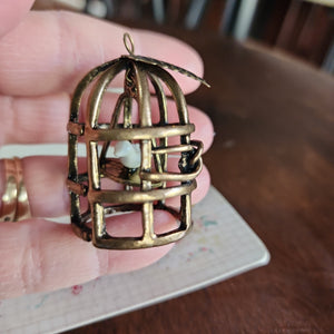 Vintage Trinkets - Bird in Cage - Prima Marketing