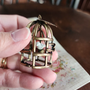 Vintage Trinkets - Bird in Cage - Prima Marketing