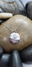Load image into Gallery viewer, Sterling Silver Etched Bird Charm/Pendant