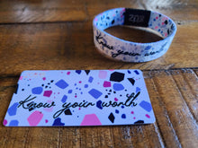 Load image into Gallery viewer, ZOX Wristband - &quot;Know Your Worth&quot;