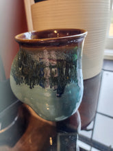 Load image into Gallery viewer, Hand Warmer Pottery Mug Neher Ocean Tide Right Hand Clay In Motion