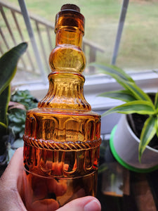 Decorative 12" Tall Vintage Glass Bottle