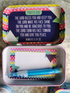 Prayer Box with Notepad and Pencil