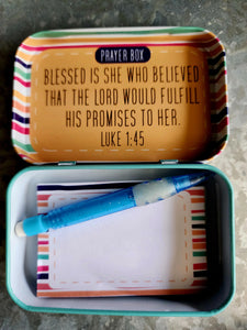 Prayer Box with Notepad and Pencil