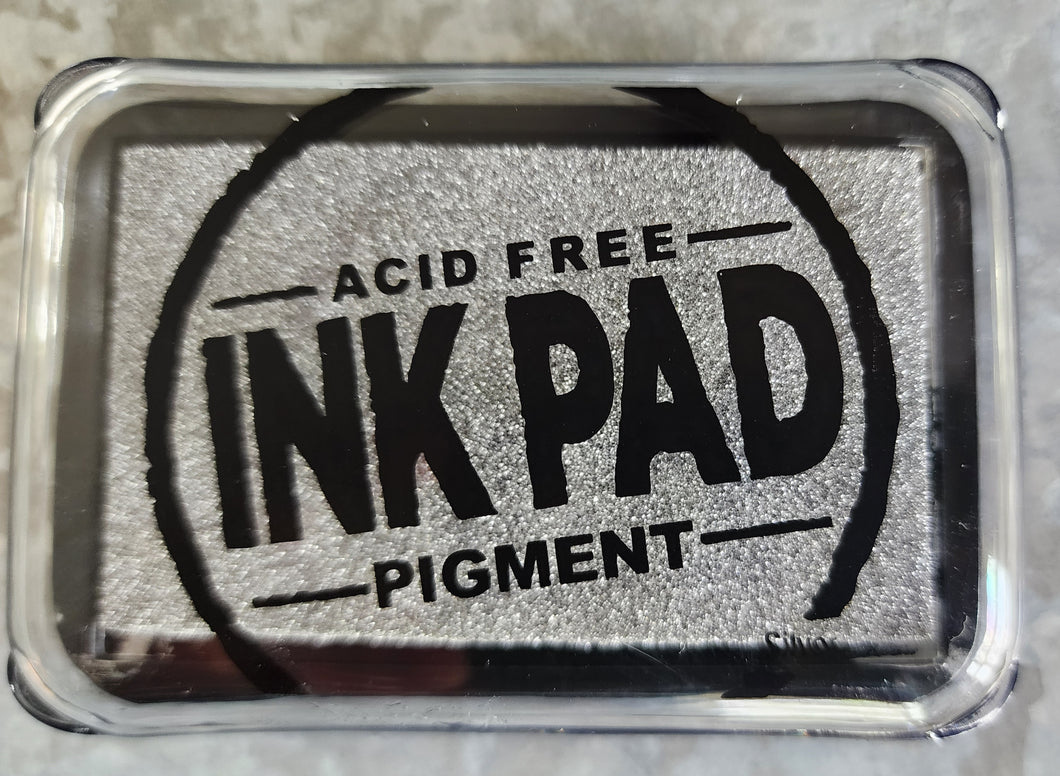 Acid Free Ink Pad Silver Pigment