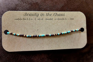 "Beauty in the Chaos" Morse Code Bracelet