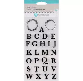 Clear Stamps Letters and Wreaths - Hampton Art