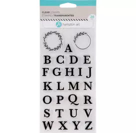 Clear Stamps Letters and Wreaths - Hampton Art
