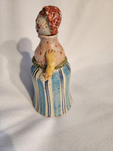 Load image into Gallery viewer, ITALICA ARS Hand Painted Ceramic Bottle Lady Olive Oil Decantor Made in Italy 7&quot;