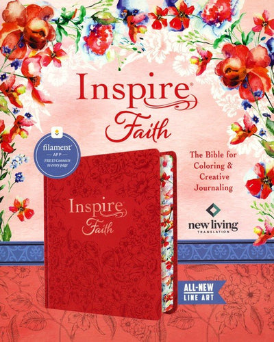 NLT Inspire Faith Bible - Filament Enabled-Imitation Leather