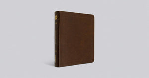 ESV Journaling Bible Mocha, Threshold Design, Bonded Leather, by Crossway