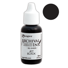 Load image into Gallery viewer, Archival Ink™ Pads Re-Inker Jet Black, 0.5oz