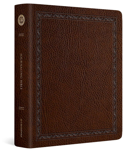 ESV Journaling Bible Mocha, Threshold Design, Bonded Leather, by Crossway