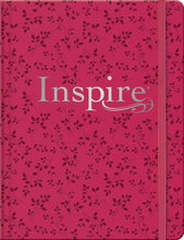 Load image into Gallery viewer, Inspire Bible NLT, Filament Enabled (Hardcover LeatherLike, Pink Peony): The Bible for Coloring &amp; Creative Journaling