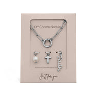 Stainless Steel Faith Charm Holder Necklace Gift Set