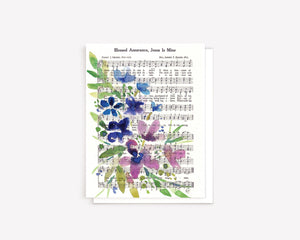 Watercolor Hymn Greeting Card Boxed Set of 8 cards (Marydean Draws)