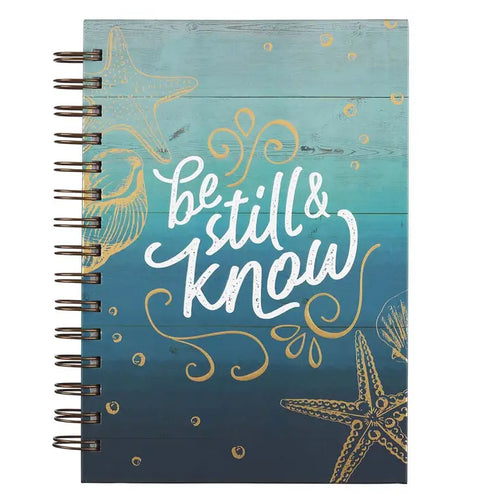 Journal - Be Still & Know (Wirebound Teal Coastal)